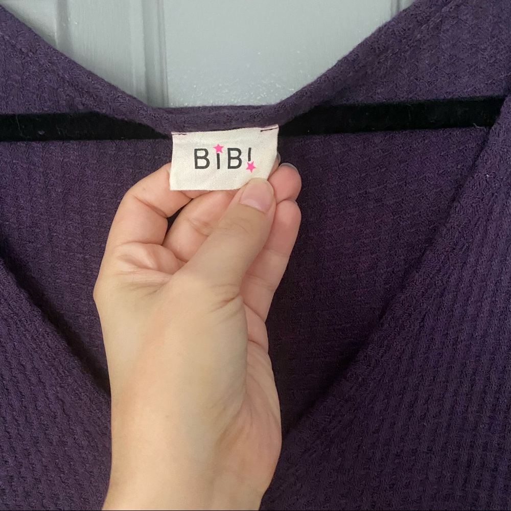 Waffle Tie Front Button Up - image 3